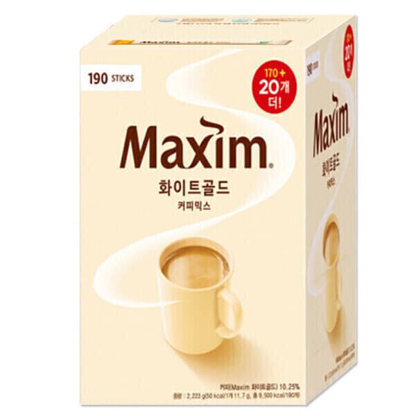 큐마트솔루션 화이트골드 커피믹스 190T