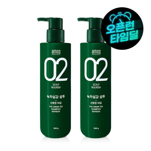 weclick 아모스 녹차실감 지성 샴푸 500g