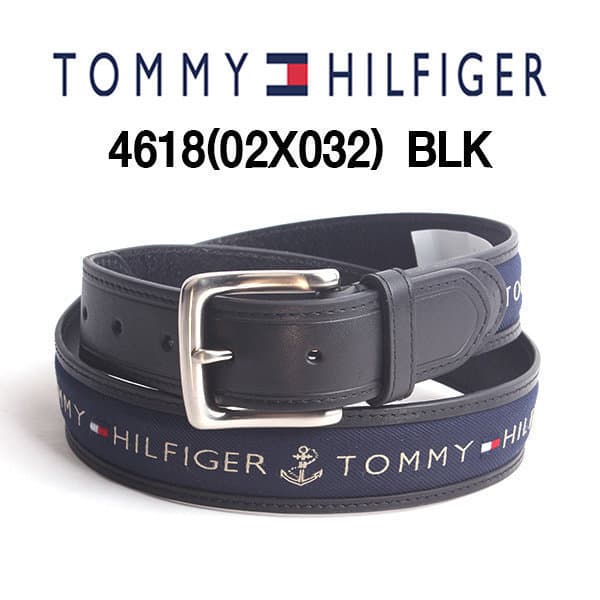 usa멀티샵 Tommy 타미벨트 4618 블랙 빅사이즈