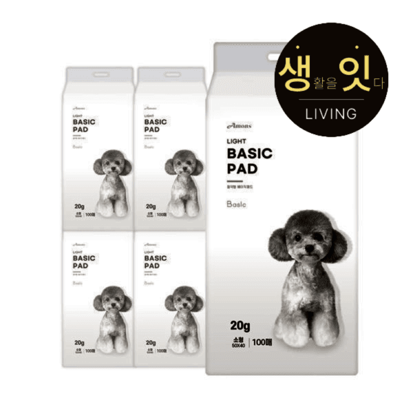 AMONS 국산 절약형 패드 400매 강아지 배변용품