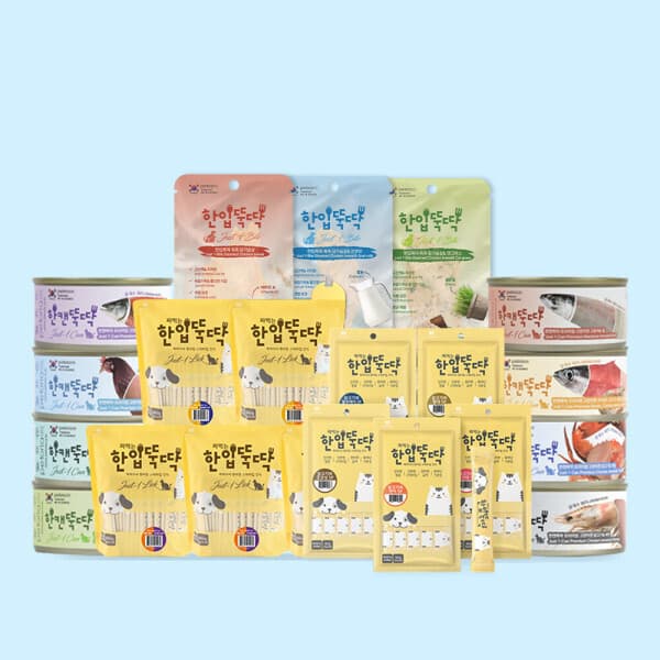 펫토리아 짜먹는 한입뚝딱 스틱 100P, 한캔뚝딱 캔사료 85g 24캔 고양이간식 - 최저가 30,310원
