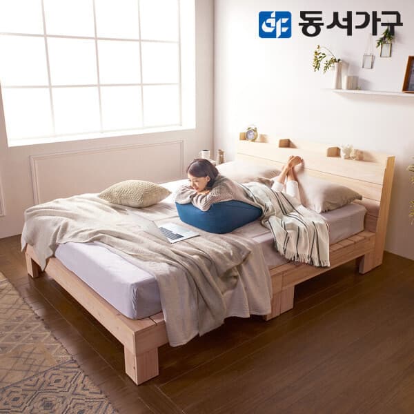동서가구mall 히노끼 편백나무 100% 통원목 침대 싱글/슈퍼싱글/퀸/킹 프레임