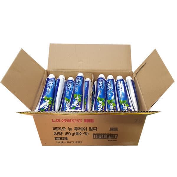 모두의온샘 페리오 뉴 후레쉬 치약 150g x48개 - 최저가 28,900원
