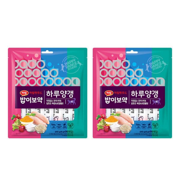 하림펫푸드 밥이보약 CAT 하루양갱 60개입 30개x2