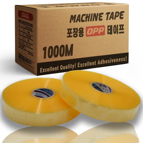 삼한테이프 삼한 박스테이프 기계용 1000m 투명 5개 - 최저가 48,700원