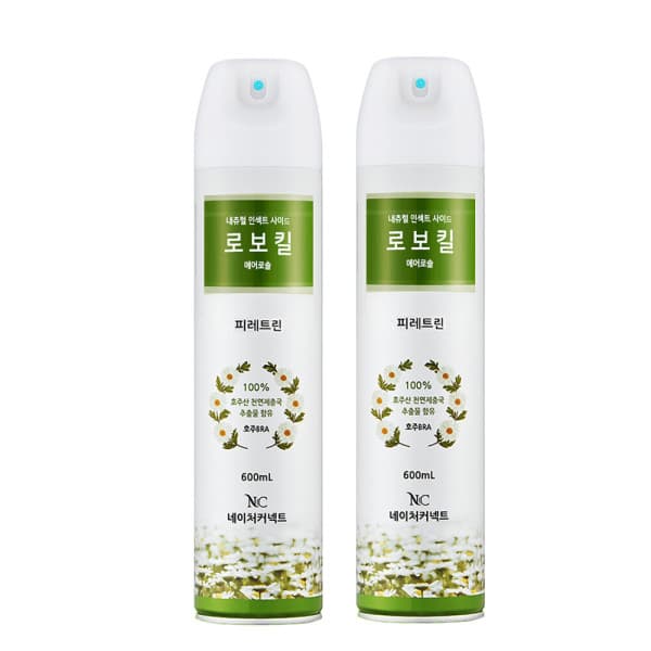 네이처커넥트 로보킬(600ml) x2 내츄럴 피레트린 프리미엄 가정용 살충제 - 최저가 30,000원