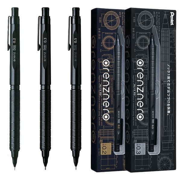 오피스_굿 펜텔 오렌즈 네로 PP3003-A 0.2 0.3 0.5mm 제도샤프 - 최저가 27,200원