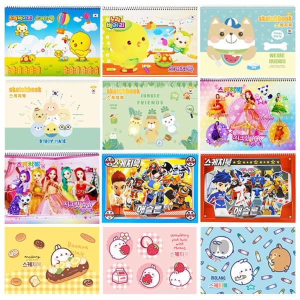 네오쉘 캐릭터 스케치북 8절 10권 - 최저가 26,800원