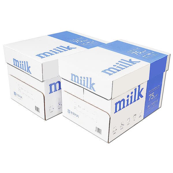 오피스하나 밀크 A4 복사용지 75g 2000매 2박스