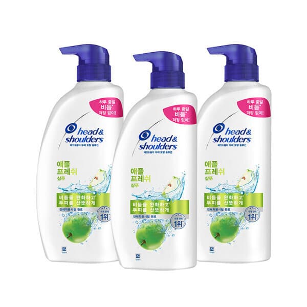 피앤지샵 헤드앤숄더 애플프래쉬 샴푸 850ml 3개