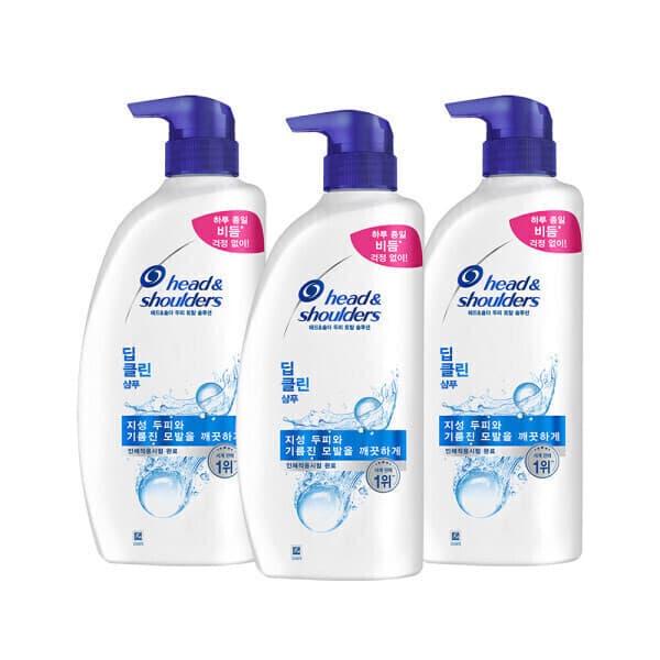 피앤지샵 헤드앤숄더 딥클린 샴푸 850ml 3개 - 최저가 40,400원