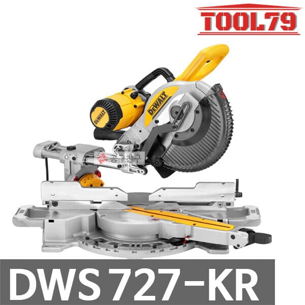 09친구 디월트 DWS727 유선 슬라이딩 각도절단기 254mm 40T 톱날 포함