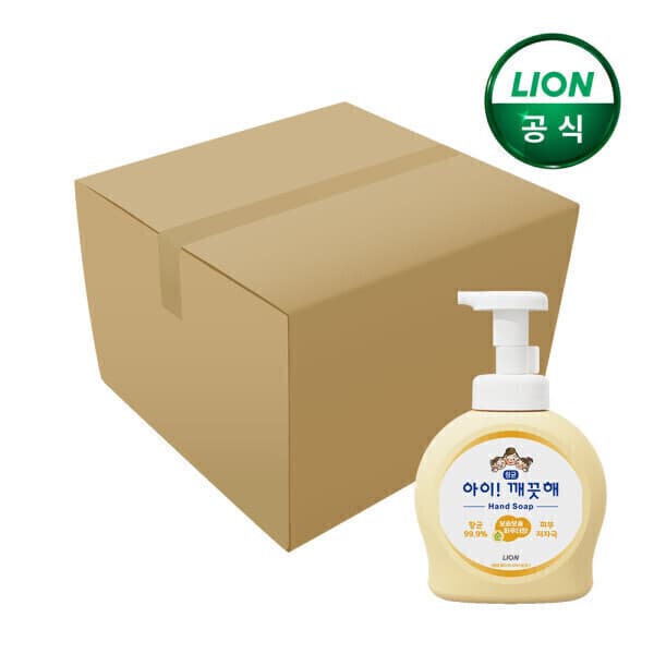 라이온코리아직영몰 아이깨끗해 핸드솝 순 490ml 12개