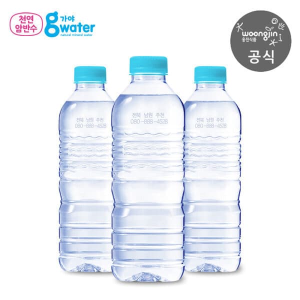 웅진푸드 가야G워터 생수 무라벨 500ml 100병
