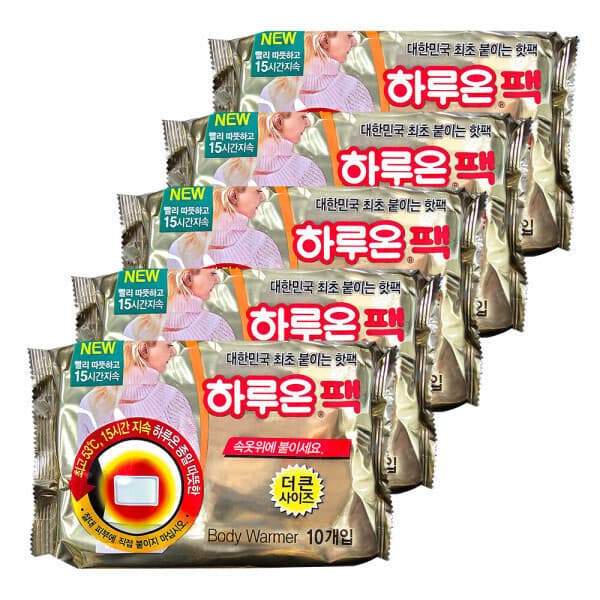 샤론아이엔씨 하루온팩 50개입 붙이는핫팩