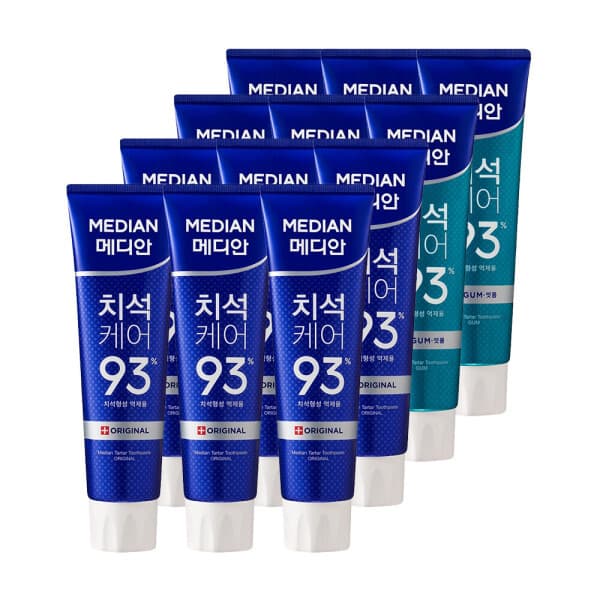 아모레퍼시픽바디헤어 메디안 치석치약 오리지널 120g 6개 + 치석잇몸 120g 6개