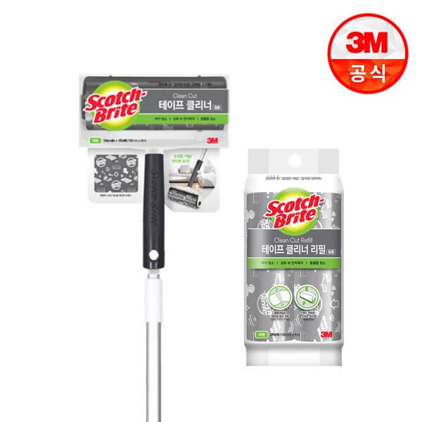 3M온라인스토어 대형 클린컷 테이프클리너 롱핸들 리필 3롤 - 최저가 29,500원