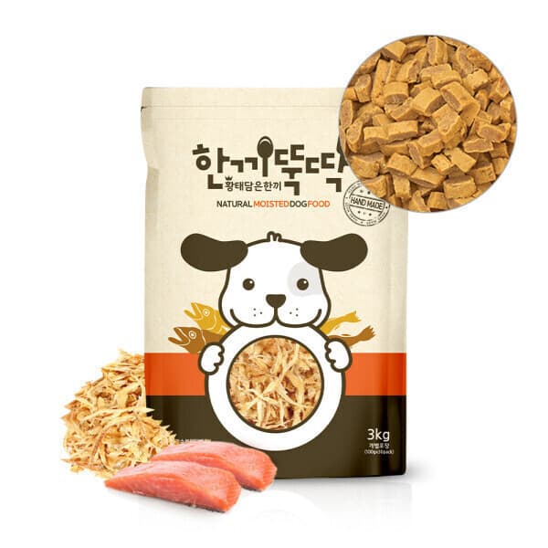 펫토리아 한끼뚝딱 강아지 습식 사료 황태와 연어 3kg - 최저가 48,900원