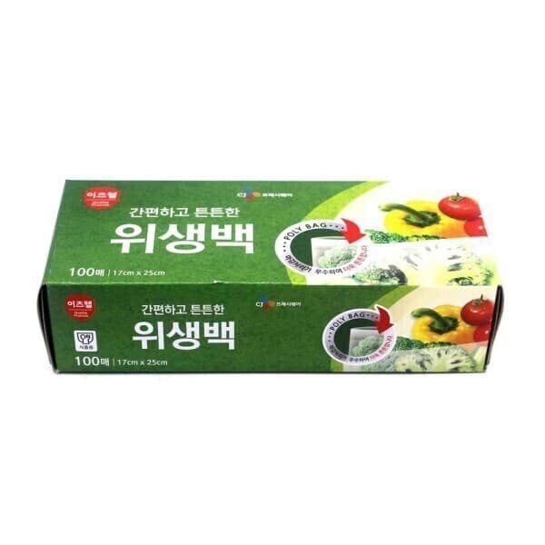 푸드007 CJ 이츠웰 위생백 17cm 25cm 100매 50개 - 최저가 36,300원