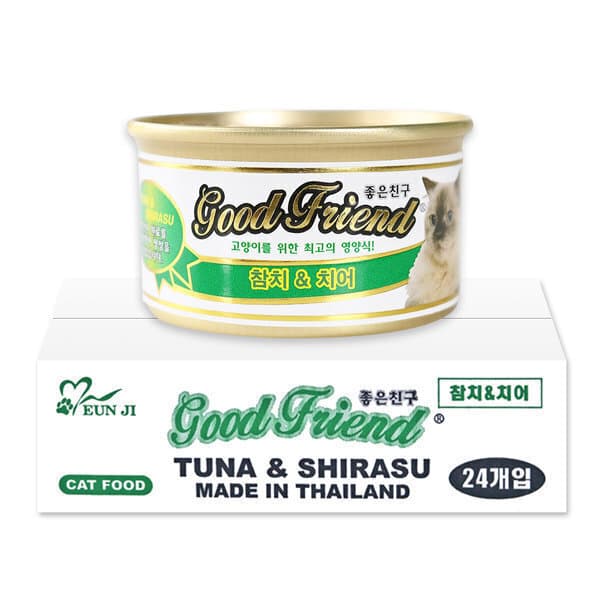 멍멍스타 굿프랜드 고양이캔 참치치어 85g x 24개