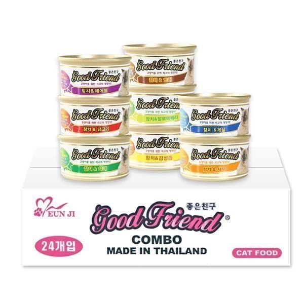 멍멍스타 굿프랜드 고양이캔 콤보 85g x 24개 - 최저가 22,860원