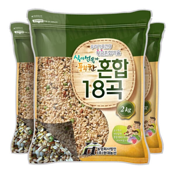 [현대농산] 균형 혼합 18곡 6kg (2kgx3봉)
