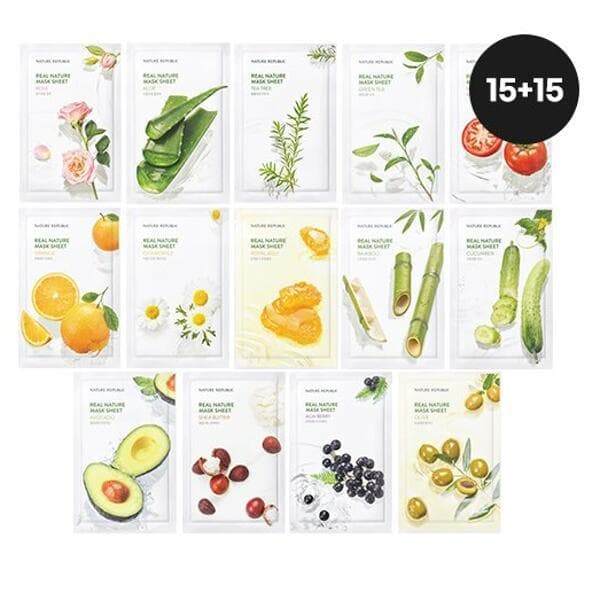 현대Hmall Nature Republic 리얼 네이처 마스크 시트 30매