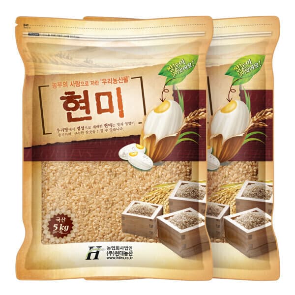 [현대농산] 국산 현미 10kg (5kgx2봉)
