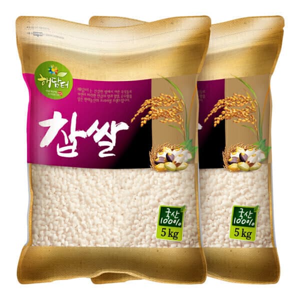 [현대농산] 국산 찹쌀 10kg (5kgX2봉)
