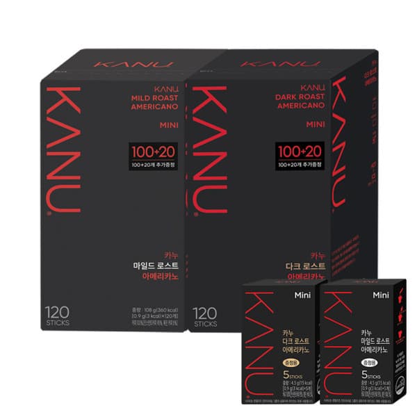 이티마트 카누미니 아메리카노 120T 3종 + 카누미니 5T