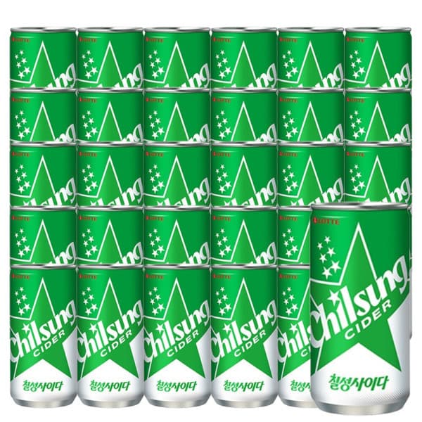 롯데칠성스타배송 칠성사이다 210ml x 30캔 - 최저가 17,100원