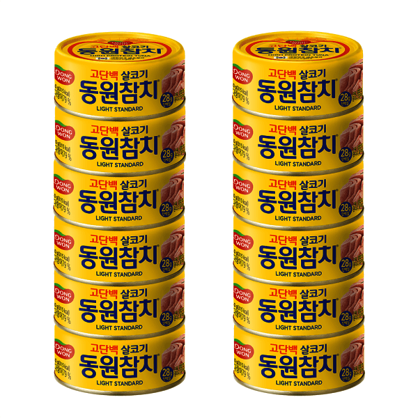동원에프앤비스타배송 동원 라이트 스탠다드 참치 150g 원터치 12개