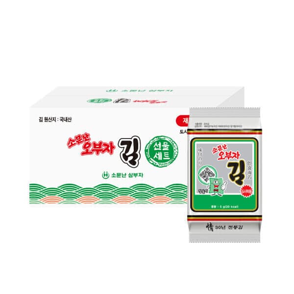 소문난삼부자몰 소문난오부자 재래도시락김 5g 54봉