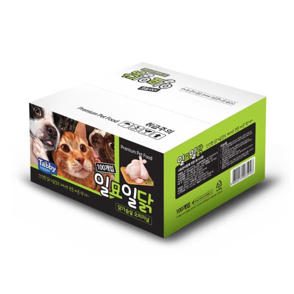 우다다냥이 테비토퍼 일묘일닭 닭가슴살 100개입 고양이간식