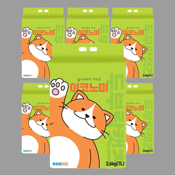 펫네트웍스 두부랑캣츠 이코노믹 녹차 7L x 6개
