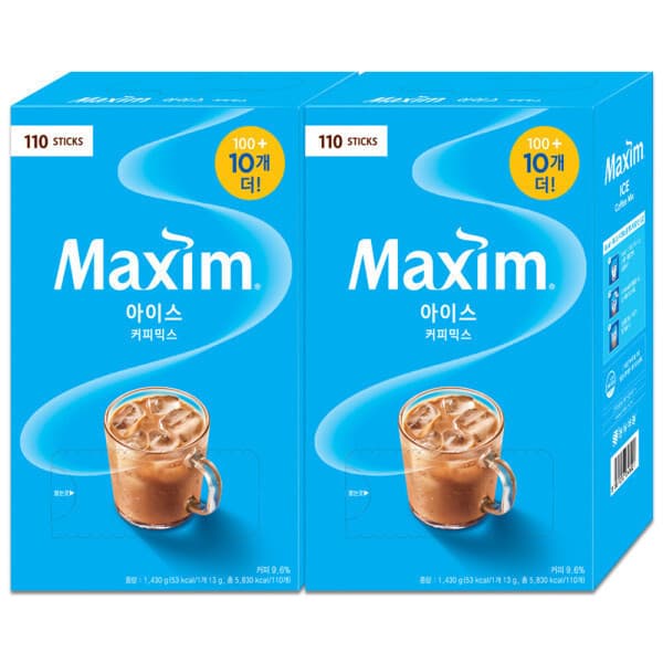 큐마트솔루션 맥심 아이스커피믹스 110T+110T