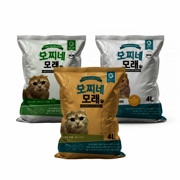 모찌네공식몰 모찌네모래 무향 4L x 6개 18.6kg 벤토나이트