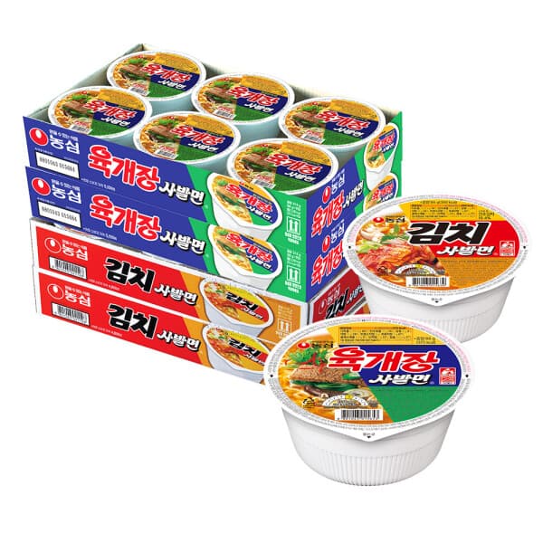 농심-스타배송 육개장사발면 12개 + 김치사발면 12개 (총24개)
