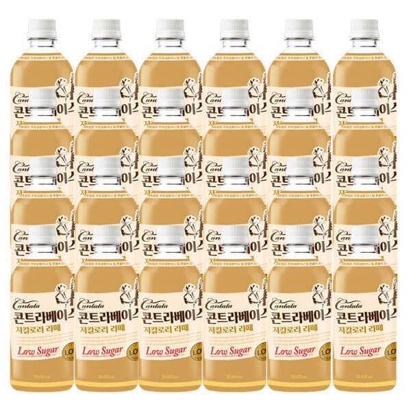 롯데칠성스타배송 칸타타 콘트라베이스 콜드브루 저칼로리 라떼 500ml 24입 - 최저가 29,400원