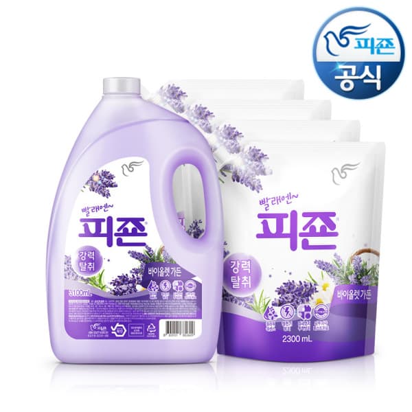 피죤공식몰 섬유유연제 피죤 3100mlx3개+2300mlx1개 4종