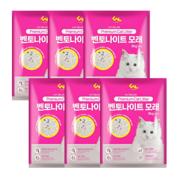 씨엔앨몰 프리미엄 벤토나이트 고양이모래 오리지널 4Lx6개 - 최저가 15,900원