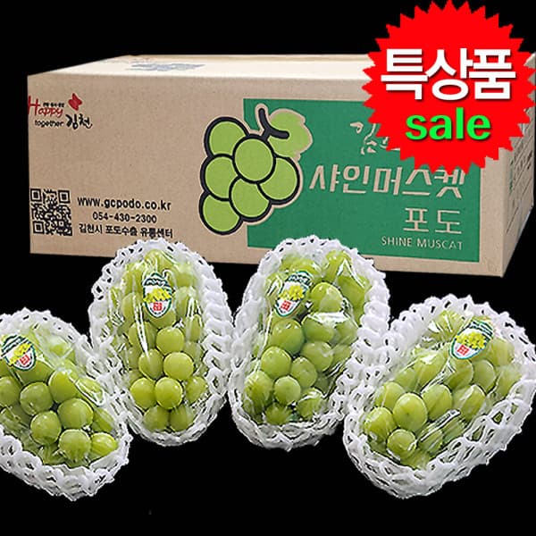 착한농사꾼 포도 샤인머스켓 2kg 3~5송이 2026첫수확 특상품 고당도 - 최저가 26,900원