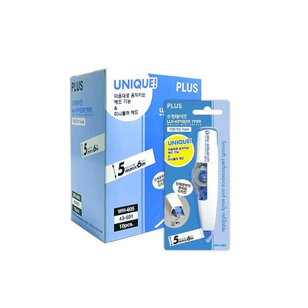 정진문구 플러스수정테이프 WH-605 1갑 10개입 - 최저가 25,000원