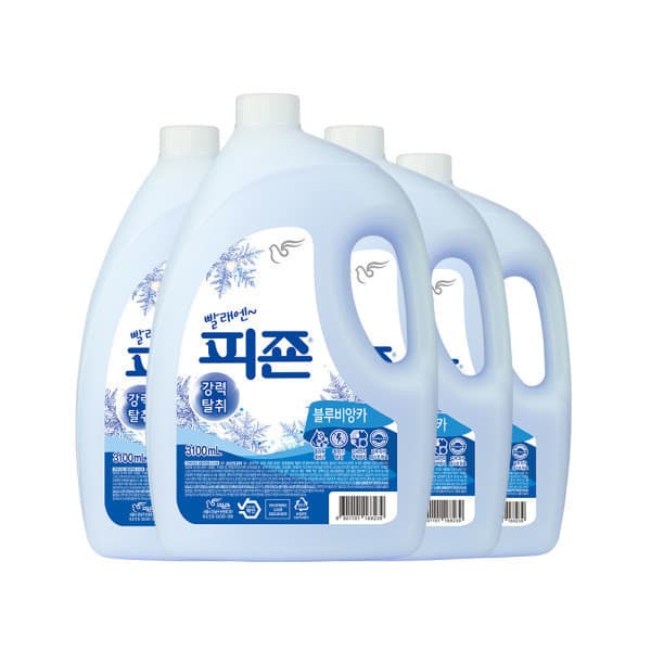 피죤-스타배송 피죤 섬유유연제 3100ml 4개 블루비앙카