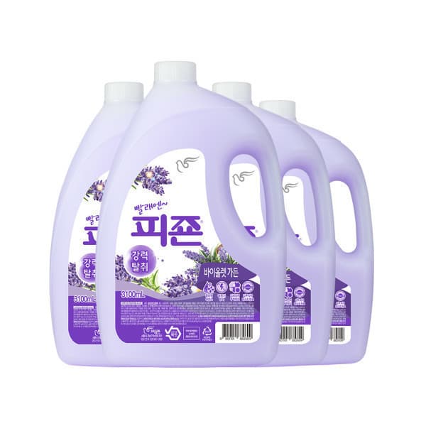피죤-스타배송 피죤 섬유유연제 3100ml 4개 바이올렛가든