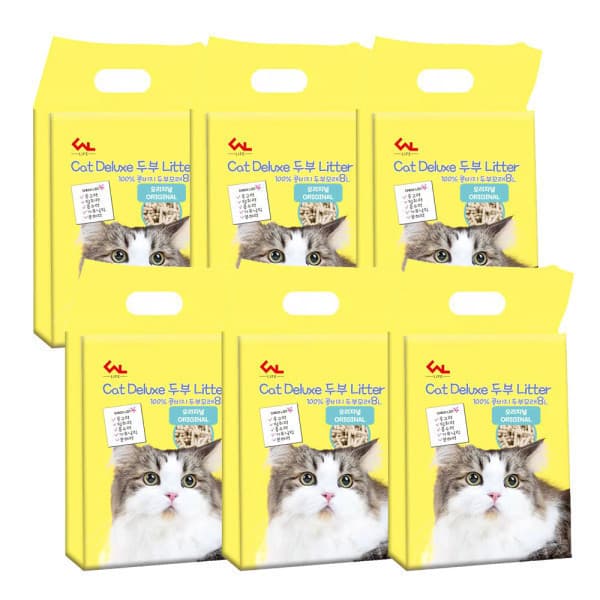 씨엔앨몰 프리미엄 고양이 두부모래 오리지널 7Lx6개 1.5mm 극세사입자 - 최저가 25,900원