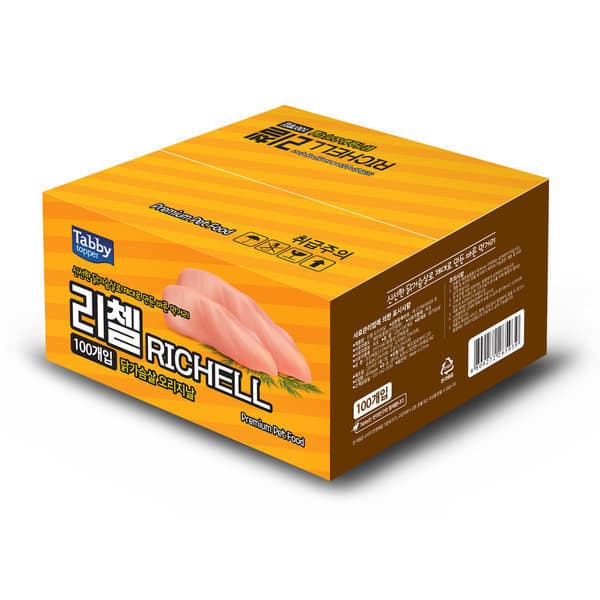 국민펫샵 리첼 닭가슴살 22g x 100개 - 최저가 24,000원