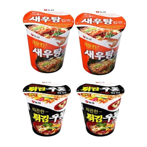 농심-스타배송 새우탕컵12개+튀김우동컵12개(총24개)
