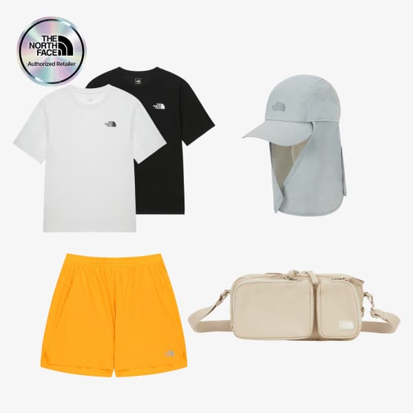 노스페이스직영 노스페이스 26 S/S 반팔티/반바지/모자/크로스백