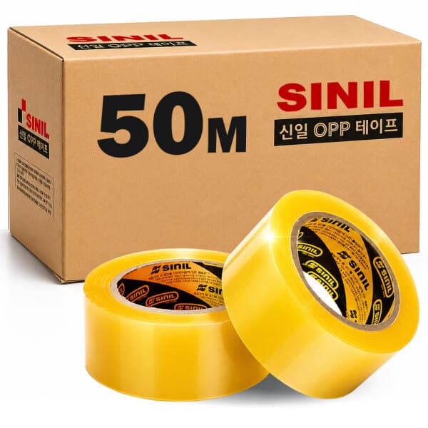 신일테이프 50m 중포장 투명 박스테이프 50개 - 최저가 32,800원